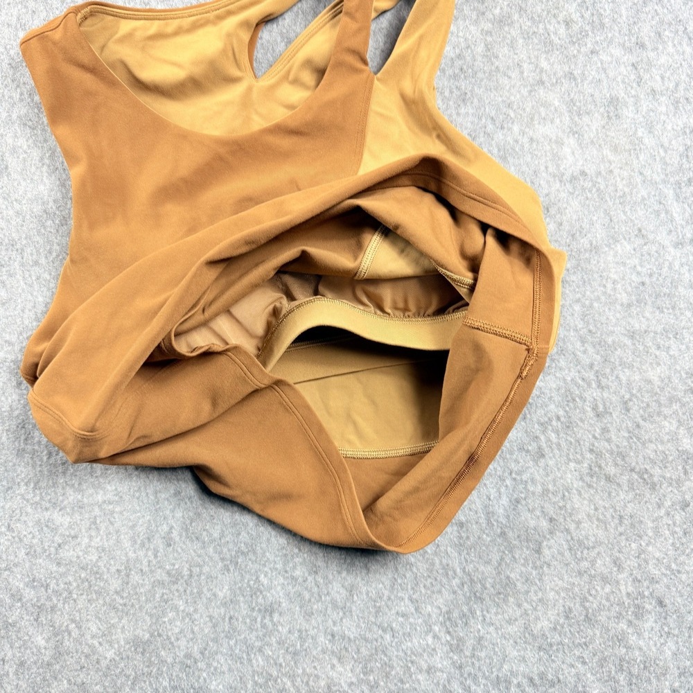 Lululemon Nulu Asymmetrical Yoga Tank Top Womens Size 8 Copper Brown W1CZ7S - Picture 7 of 10